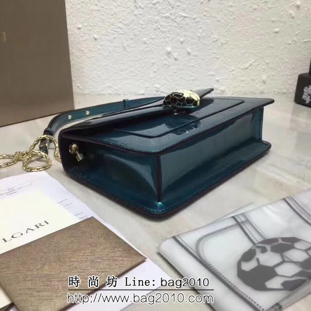 BVLGARI寶格麗 漆皮系列 時尚百搭 單層單鏈 單肩斜挎包 39174 FYD1384